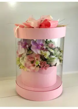 Aquarium with flowers