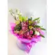 Bright Flower mix in a hat box Bright Flower mix in a hat box