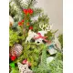 Happy New Year box with flowers and trees
