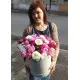 Hat box of peonies Dnipro Hat box of peonies Dnipro