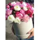 Hat box of peonies Dnipro Hat box of peonies Dnipro