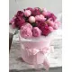 Hat box of peonies Dnipro Hat box of peonies Dnipro