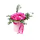 Hat box of peonies Dnipro