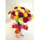 35 roses in a hatbox