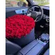 101 roses in a hatbox