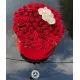 101 roses in a hatbox