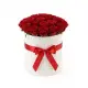 25 red roses in a box