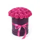 35 pink roses in a box