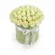 51 roses in a hatbox