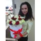 35 roses in a hatbox