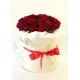 25 red roses in a box