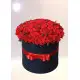 101 roses in a hatbox
