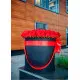 51 roses in a hatbox