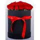 19 roses in a hatbox