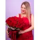 51 roses in a hatbox