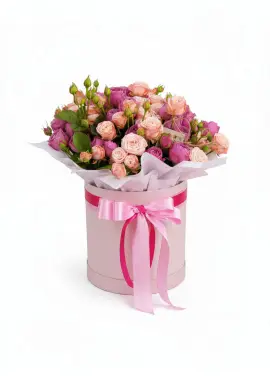 Mixed Bush Rose Box S — 9-11 Stems
