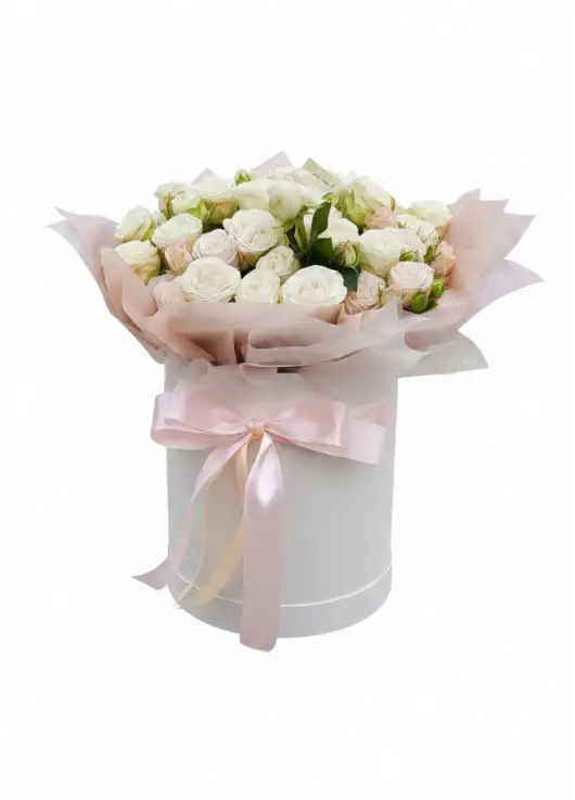 Delicate Bush Rose Box S — 9-11 Stems