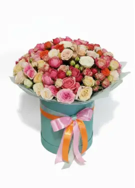 Mixed Bush Rose Box XL — 25-31 Stems