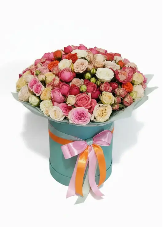 Mixed Bush Rose Box XL — 25-31 Stems