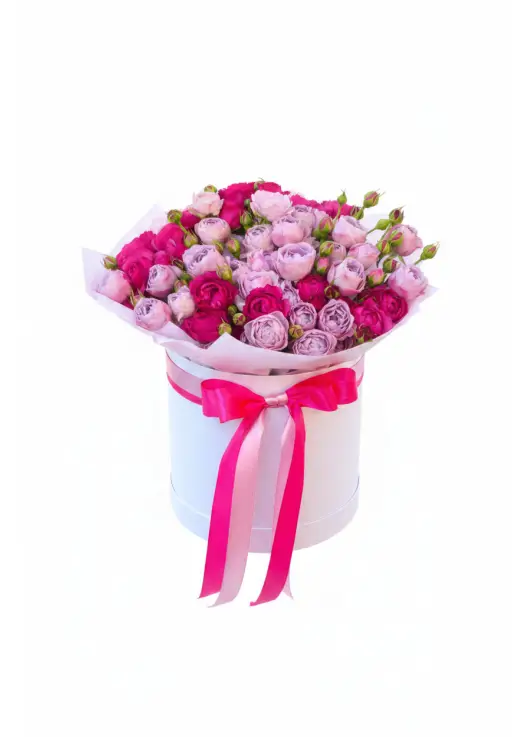 Mixed Bush Rose Box L — 19-21 Stems