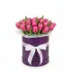 25 raspberry tulips in a box (imported, Netherlands)