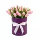 25 pink tulips in a box (imported, Netherlands)