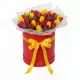 51 mixed tulips in a box (imported, Netherlands)