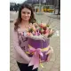 51 mixed tulips in a box (imported, Netherlands)