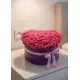 101 pink roses in a heart box