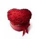 101 red roses in a heart box