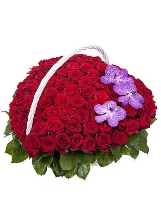 Cart-heart with orchids
