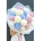 Bouquet of 15 hydrangeas mix