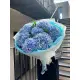 Bouquet of 7 blue hydrangeas