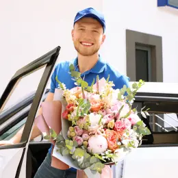 Send flowers with courier for hour!