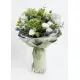 Mix bouquet “Camilla” light green and white (large)