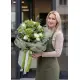 Mix bouquet “Camilla” light green and white (large)