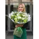 “Camilla” green & white mix bouquet (medium)