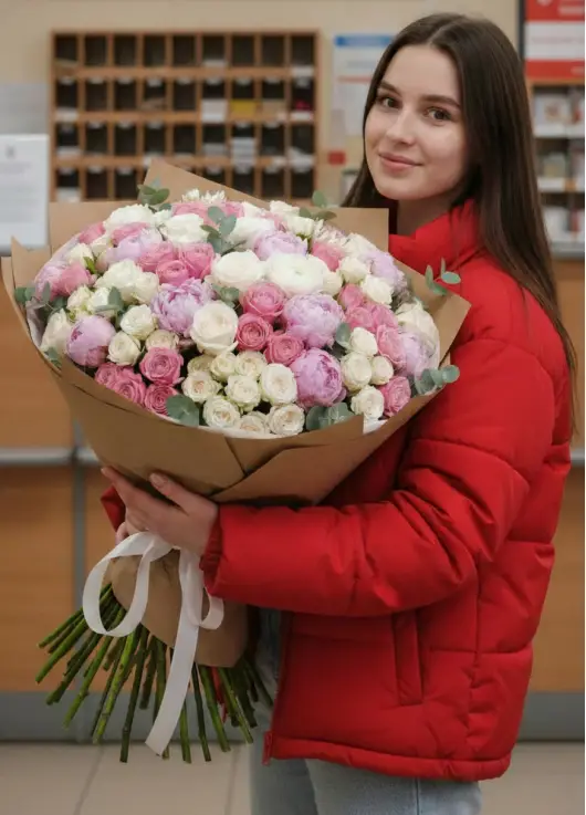 “Nicole” peony bouquet (large)