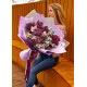 Mixed bouquet of lilacs and alstroemerias
