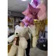 For my love set: teddy bear, roses baloons For my love set: teddy bear, roses baloons