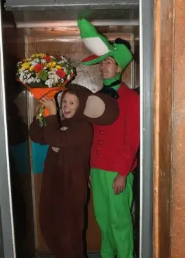 Costume greeting in Dnepropetrovsk