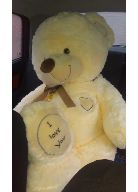A huge teddy bear