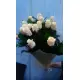 Cream roses by pieces