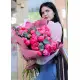 Charm: bouquet of peonies and heart balloons