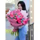 Charm: bouquet of peonies and heart balloons