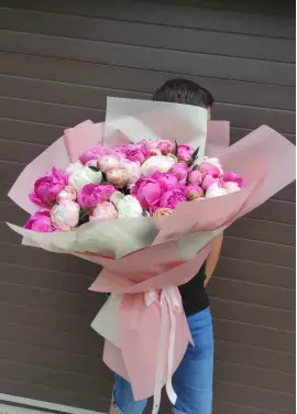 Bouquet of local peonies (mix) Dnipro