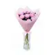 Bouquet of 9 pink peonies