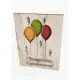 Wooden postcart "Happy birthday"