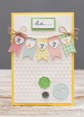 Handmade cards Be happy