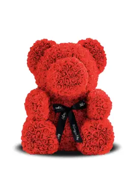 Luxury composition Teddy bear from roses
